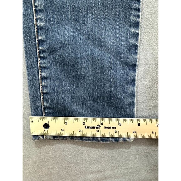 Vintage Garage Denim Womens Mom Jeans Low Rise Stretch Slim Fit BLue Size W30 - Picture 6 of 9